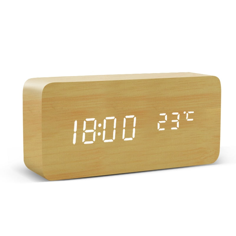 Magical Wooden LED Alarm